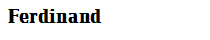 Ferdinand