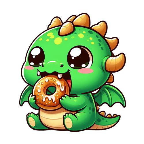 Sød Drage med Donut
